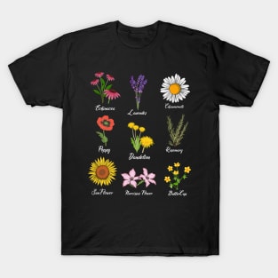 Vintage Botanical Floral Flower Love Grower Flower Gifts T-Shirt T-Shirt